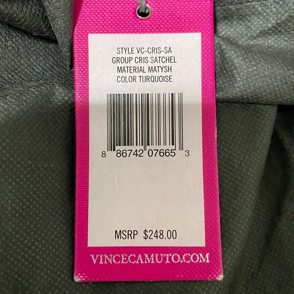 ♥️Preloved♥️ Vince Camuto Turquoise Cris-SA Group Satchel - Picture 16 of 16